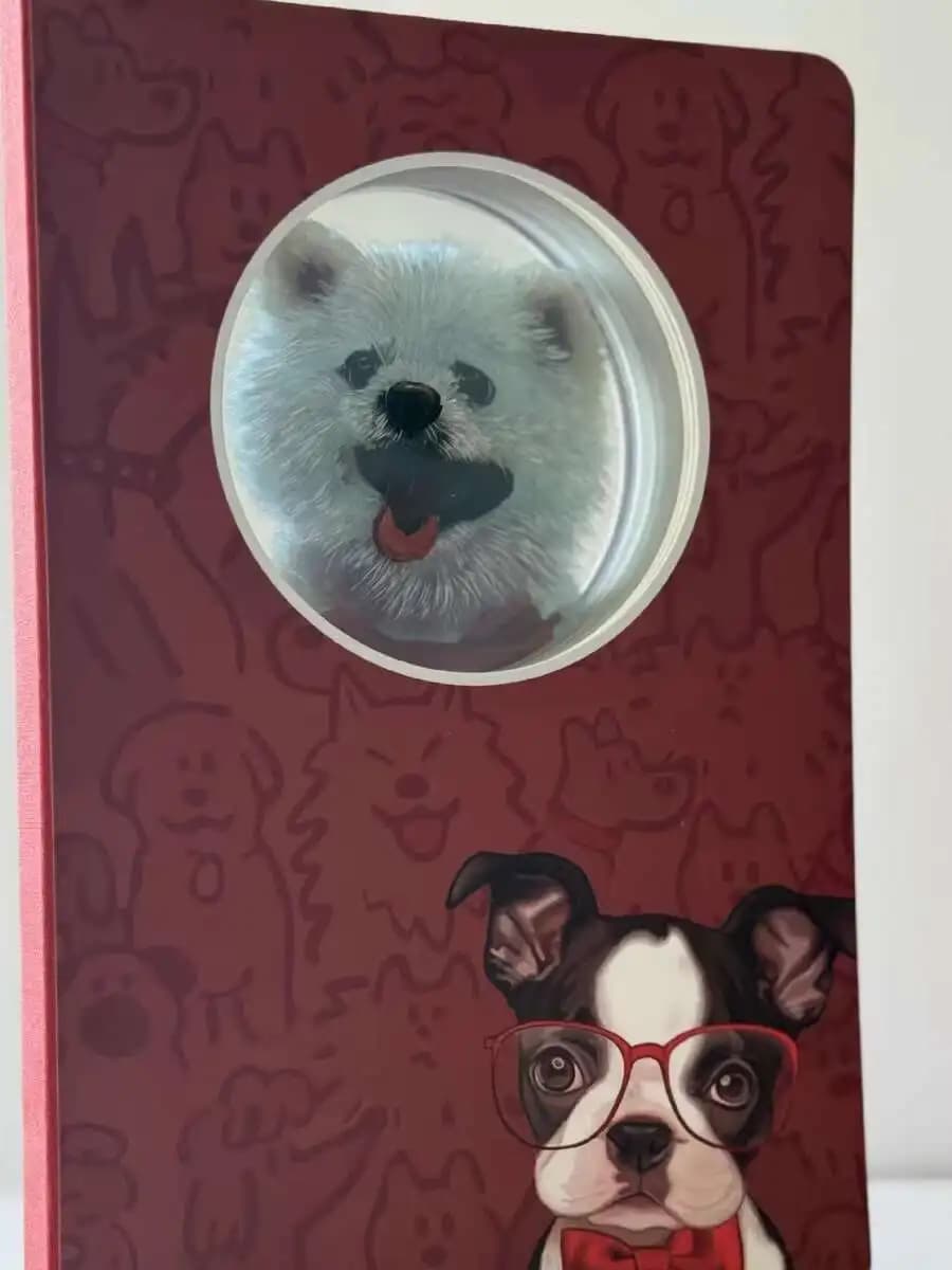 Simpatico gattino 3D scultura di carta notebook Planner Simpatico taccuino di cancelleria creativa per la guarigione del cuore femminile