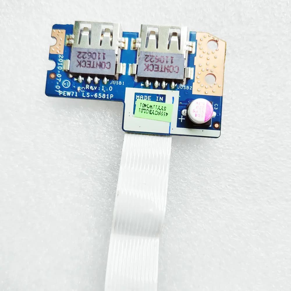 PEW71 LS-6581P USB port card with ACER Aspire 5742 5552 5736Z 5733 5335 5336 5253 5250 5551G 5552G LS-6581P
