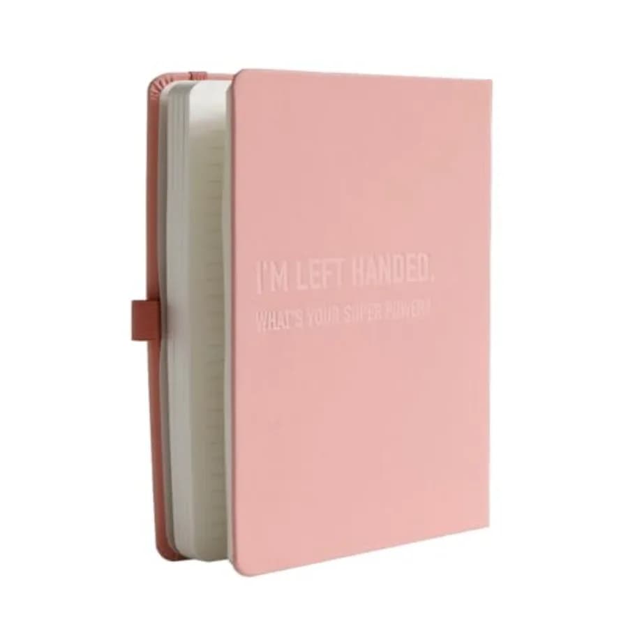 Left Handed Journal w. Leather Cover. The Lefty Stuff Series. College Ruled Left Handed Notebooks, 200 Pages, 80GSM Premium Pap