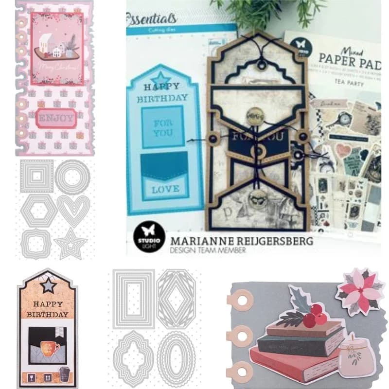 Nota adesiva come una busta Fustelle in metallo Slimline Essentials Scrap Booking Card Stencil Cut Die per carta fatta a mano fai-da-te