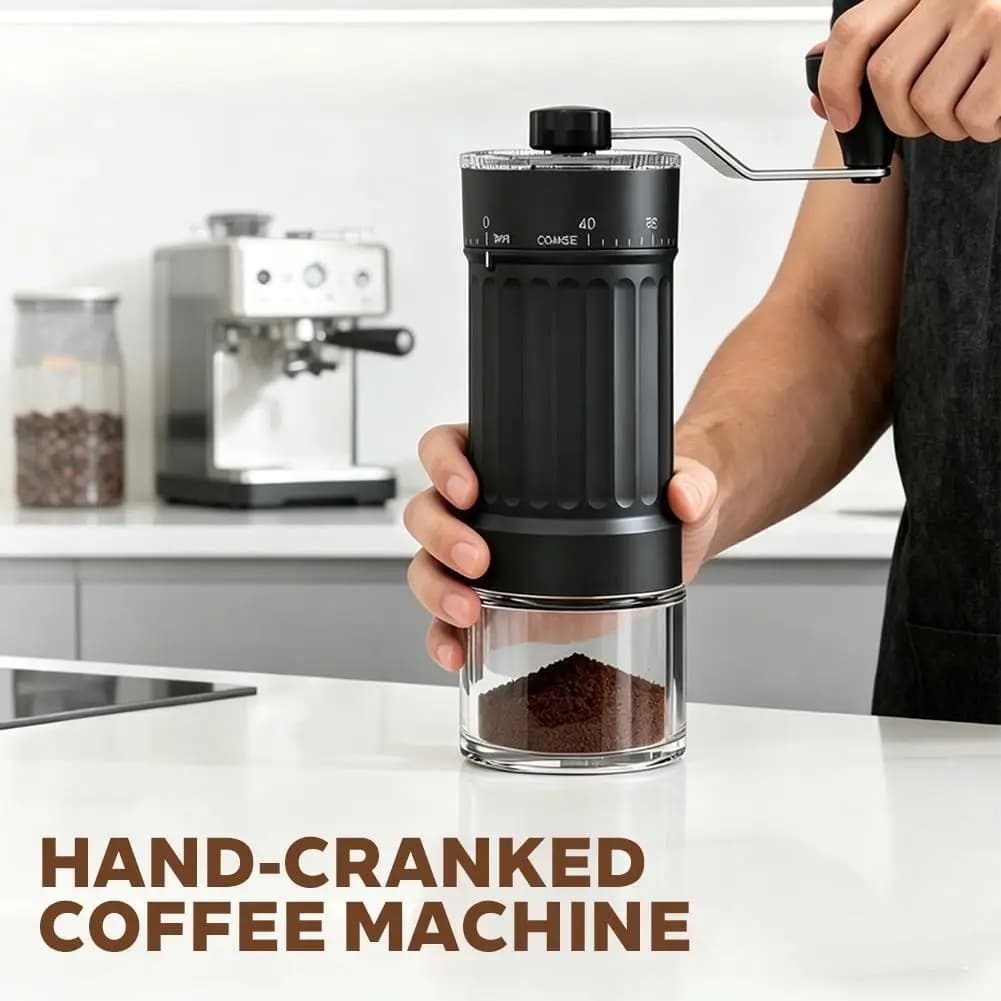 Manual Coffee Grinder Pack Hand-cranked Coffee Machine 40Gear Adjustment Ceramic Grinding Core Professional Home Coffee Utensil