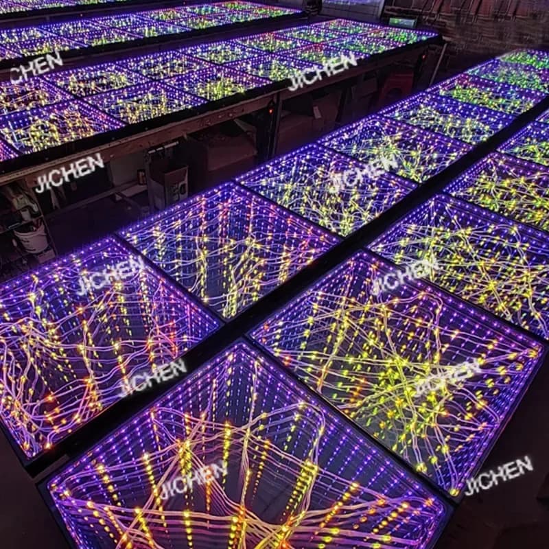 JC 3DStarlight Piastrella Luminosa per Pista da Ballo, Barra Luminosa per Feste, Attrazione Magnetica, Specchio Abissale, Luce Luminosa per Pista da Ballo, Cielo Stellato Magnetico