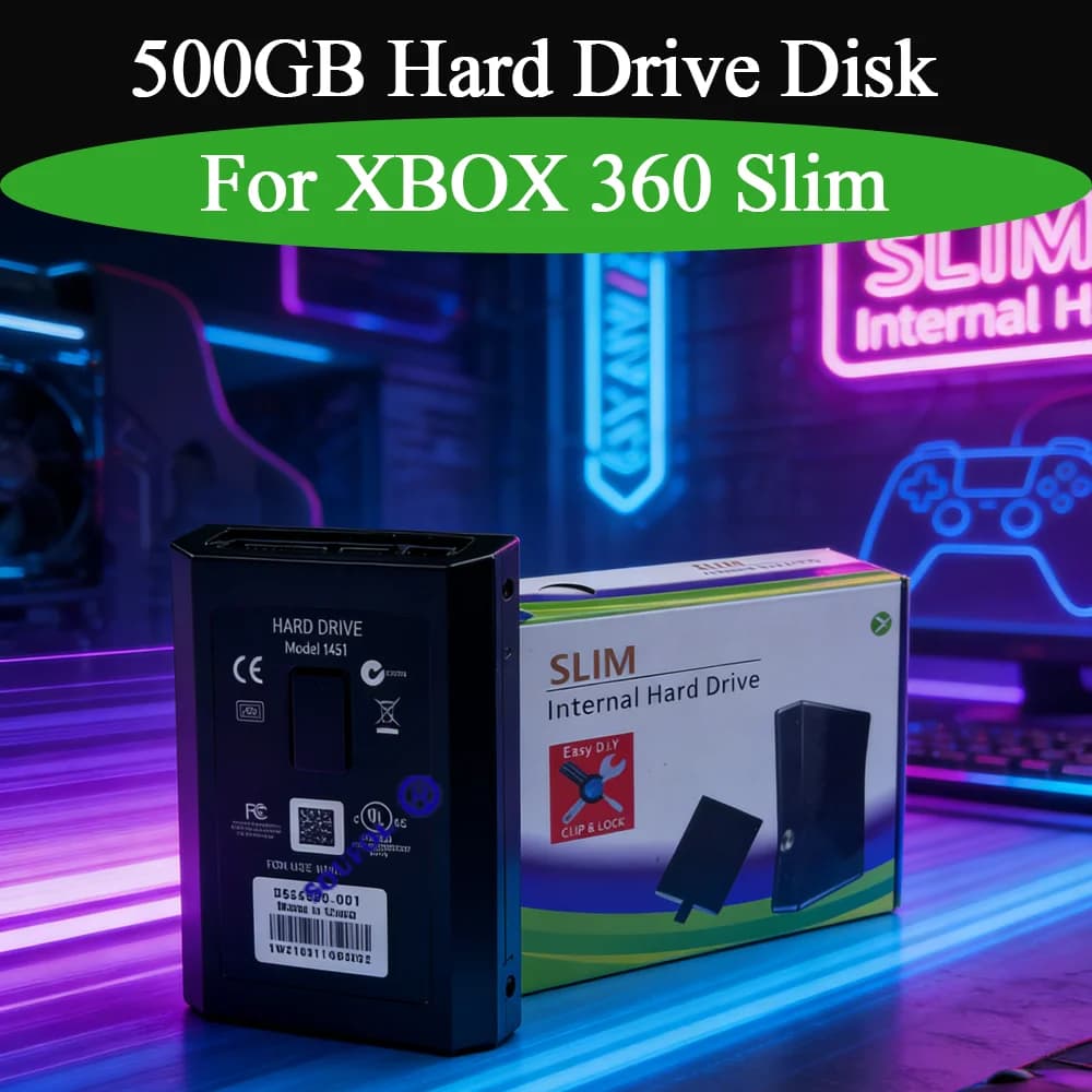 Nuovo disco rigido interno da 500 GB di ricambio per Xbox 360 Slim, disco rigido interno portatile per Xbox 360 Slim, accessorio per giochi.
