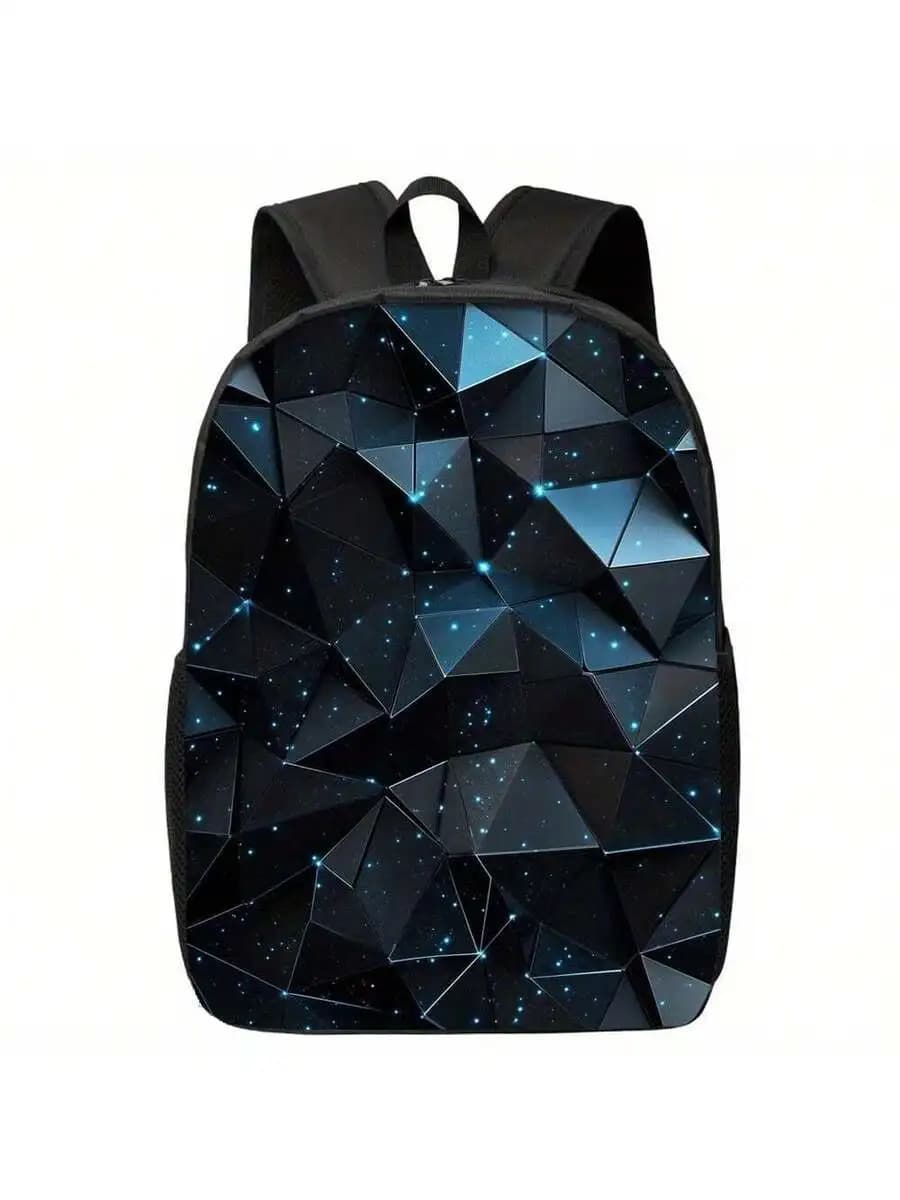 Geometric Starry Night Backpack For Men And Women Gym Hiking Camping Travel