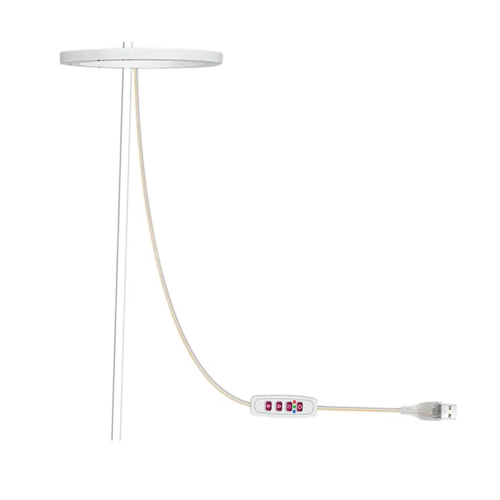 LED Angel Ring Lamp for Plants, Full Spectrum USB Cultivation Light for Indoor Plants, Semi, Flowers and Succulent