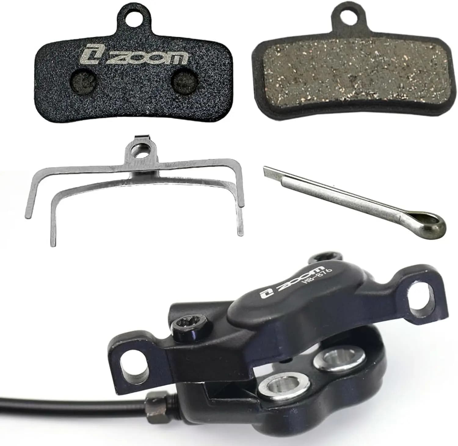 1 Coppia ZOOM 4 Pistoni Pastiglie Freno Idrauliche Per Bicicletta per HB876 SHIMANO D02S XT M9020 M8020 Saint M640 M800 M810 M820 M520 M420 876