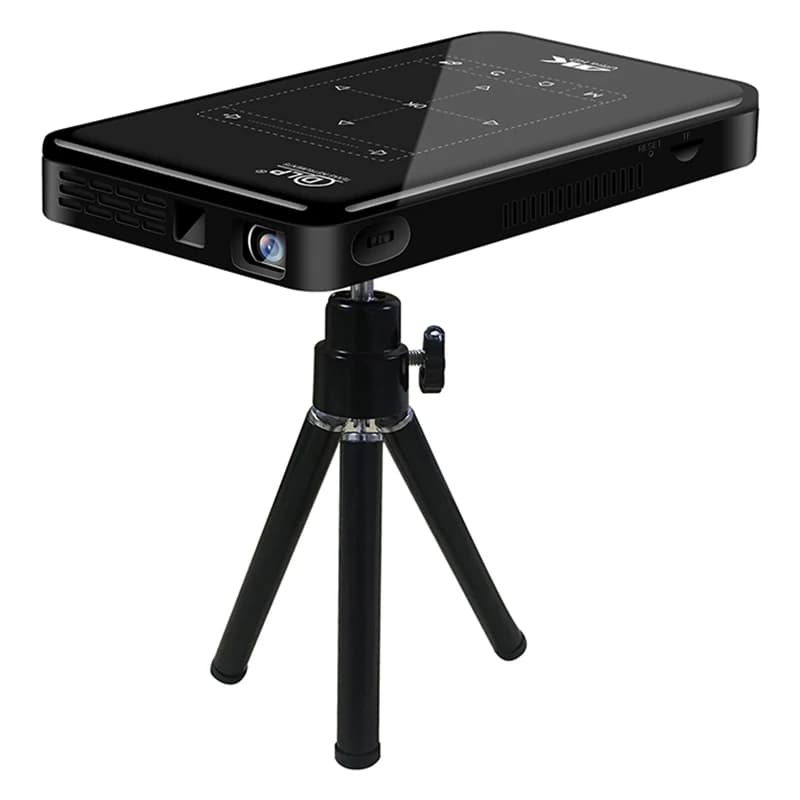 Salange P09 Mini proiettore DLP Supporto 4K Smartphone Android LED Proiettore di film portatile tascabile per esterni Video Home Theater