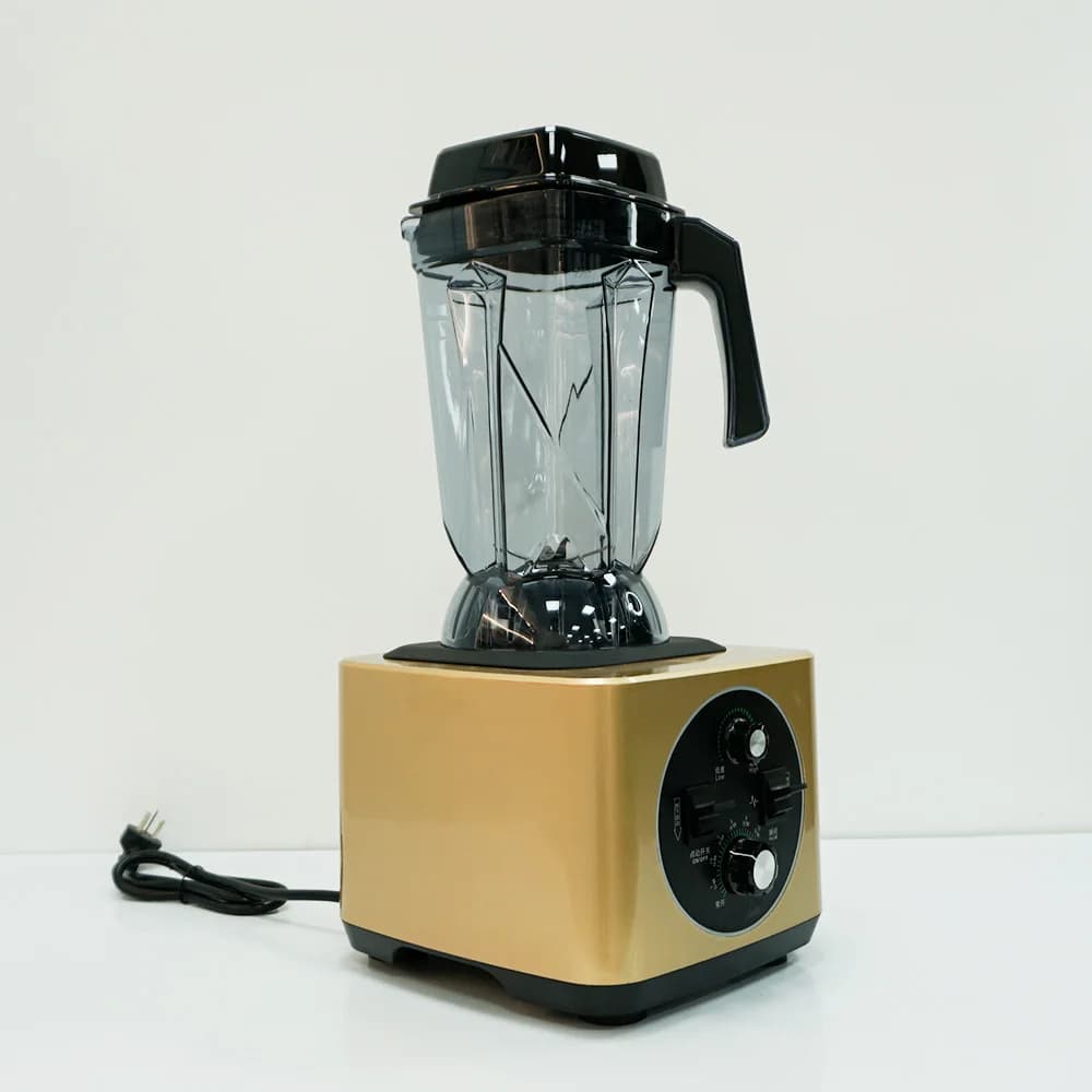Frullatore professionale commerciale 110 V con contenitore dorato da 2,5 litri Ciotola di miscelazione in plastica Uso miscelatore spremiagrumi 220 V