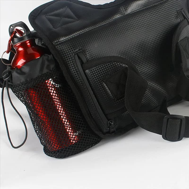 ABLB-Borsa per esche impermeabile multifunzionale Borsa per pesca a mosca Borsa per esche imitazione piastra in ferro Borsa da pesca