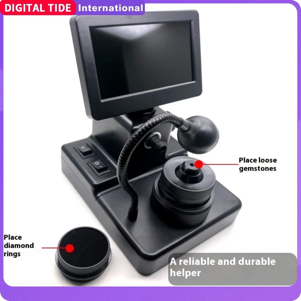 Microscopio con codice vita Ingrandimento 1500X Schermo LCD Microscopio digitale Ispezione gioielli Strumento di identificazione del prisma della vita Gia