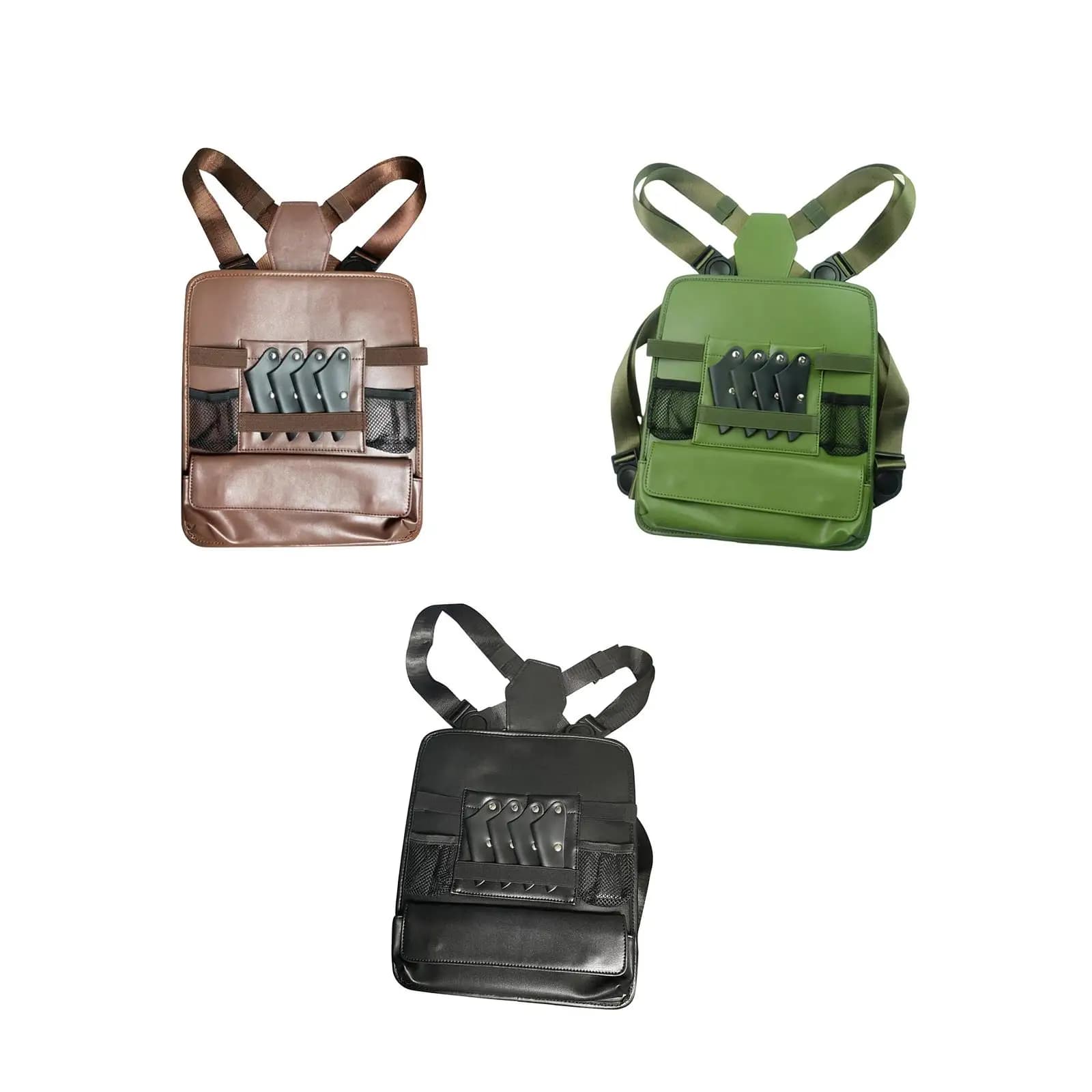 Borsa da petto per barbiere, borsa per forbici da parrucchiere, pratica con doppia tracolla