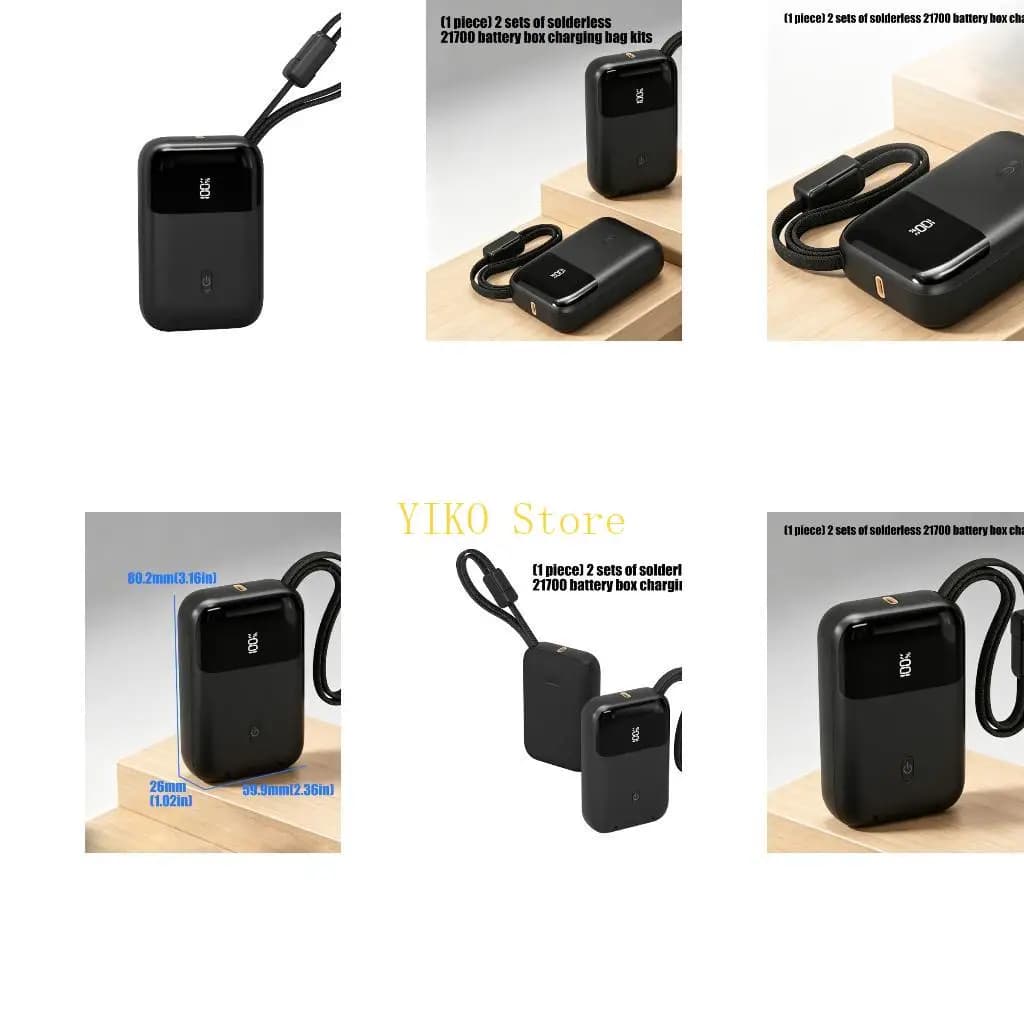 K32C 21700 Battery Powerbank Box Not Welding Construction Safe And Convenient Use