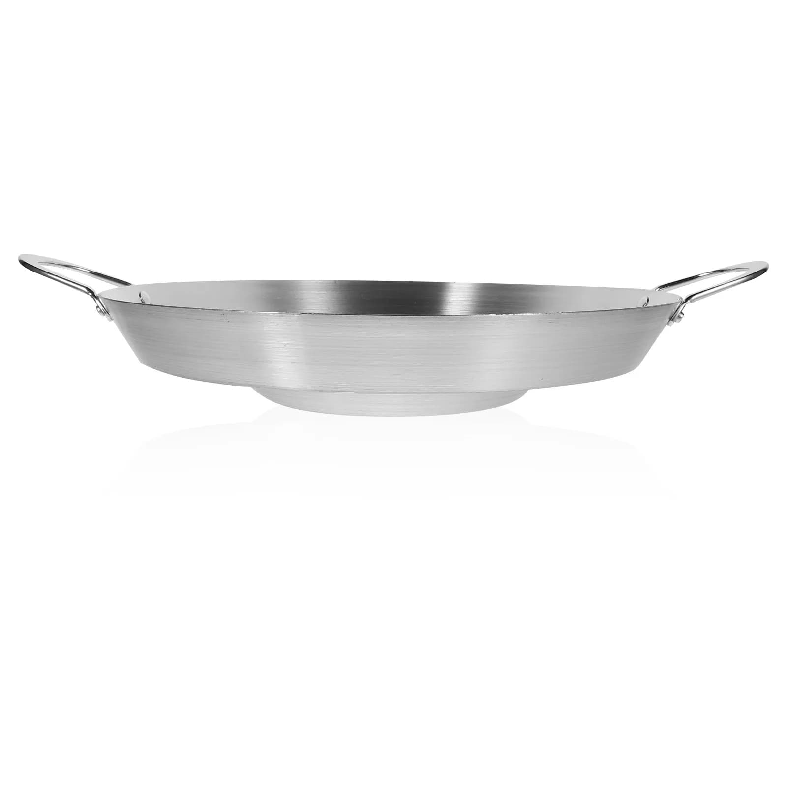 Stainless Steel Non-stick pan with Home Cooking Plate Fund, Camping, Barbecue, Grilled, Steak Fried, Portable