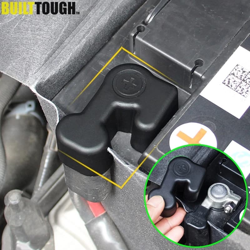 Battery Cathode Positive Electrode Pole Terminal Protective Cover For Skoda Kodiaq Karoq Octavia Superb MK3 2014-2018 Yeti 09-18