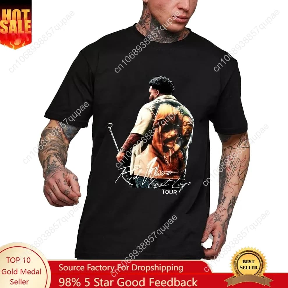 Uomo Rod Last Lap Tour 2024 Wave T-shirt Moda Cotone per i fan della musica Magliette Manica corta Last Lap Camicia da donna