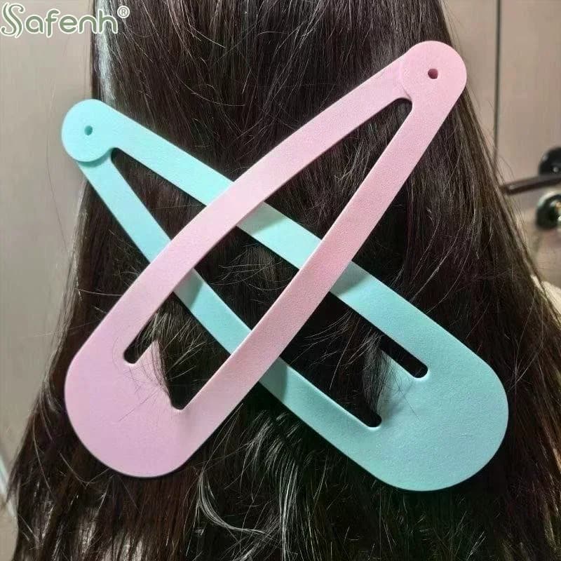 Women Girls Photography Props 28cm Extra Large BB Hair Clips Solid Color for Creative Studio Styling
