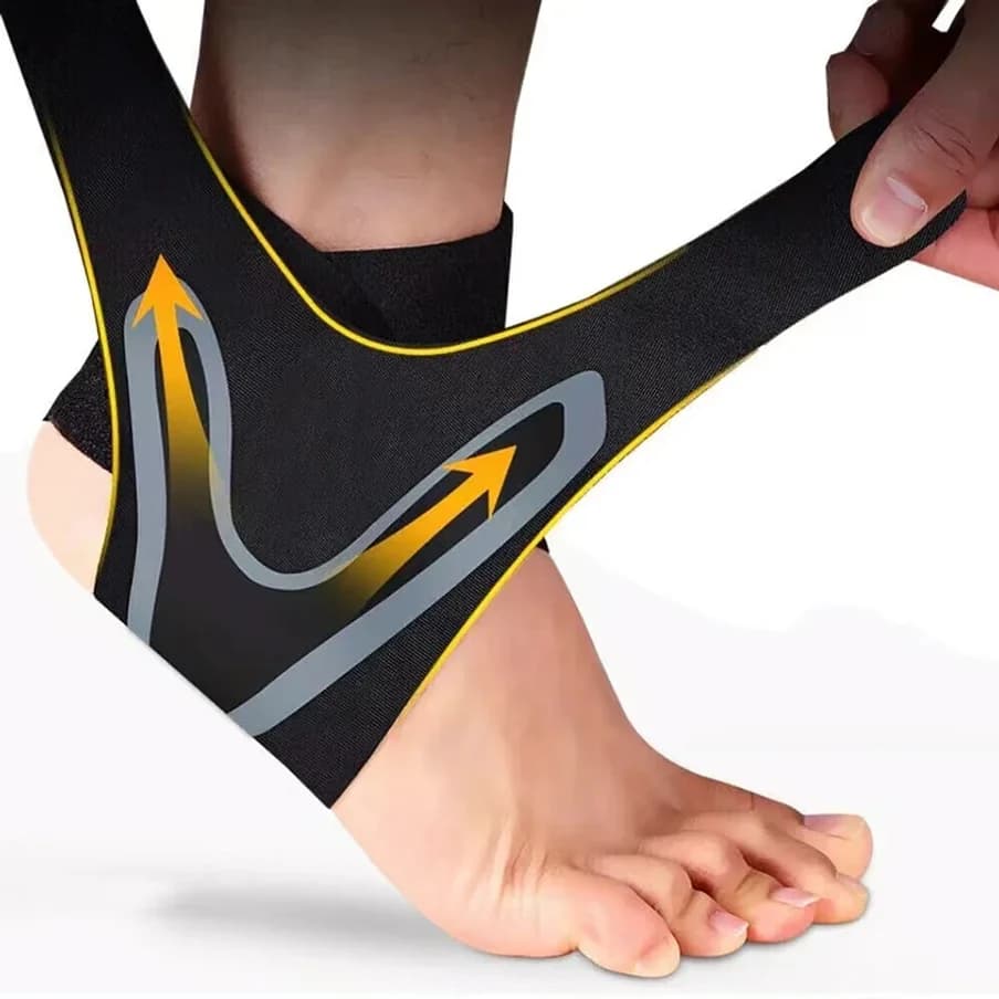 1 pezzo di supporto per tutore per caviglia, manica di compressione, fasciatura elastica per il piede, avvolgimento protettivo, calzini sportivi all'ingrosso