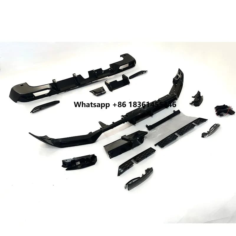 2025+ Car Accessories g Wagon TOP Style Front Rear Bumper Lip PP for G Class W465 G63 TOP Front Lip Rear Diffuser