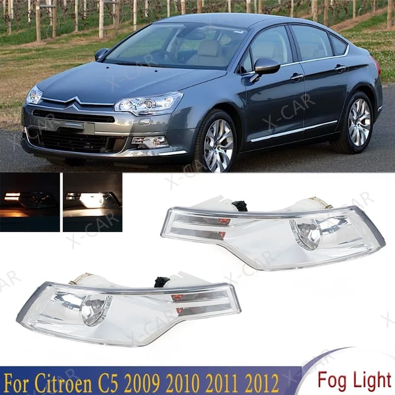 Per Citroen C5 2009 2010 2011 2012 Paraurti anteriore Lente trasparente Gruppo fendinebbia Fendinebbia Lampada di guida