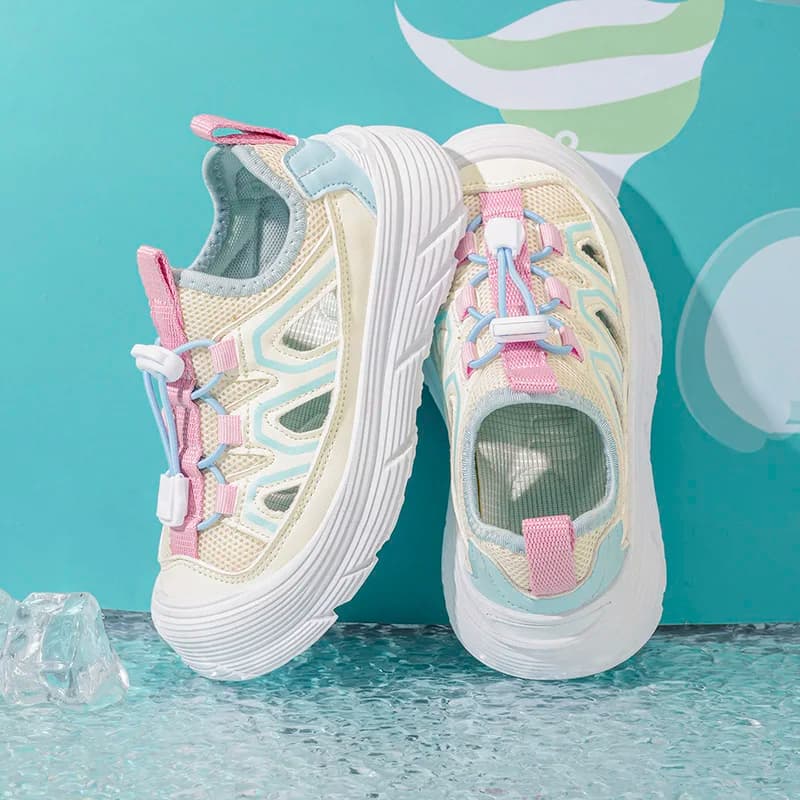 Scarpe sportive per bambini primavera/autunno, unisex, sneakers con tomaia in rete traspirante, scarpe da basket, tennis, casual, piatte.