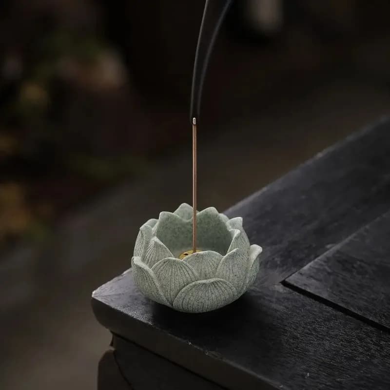 New Chinese-style Zen-inspired Lotus Fragrance Socket, Tea Room, Study Creative Incense Stick Aromatherapy Decorative Item