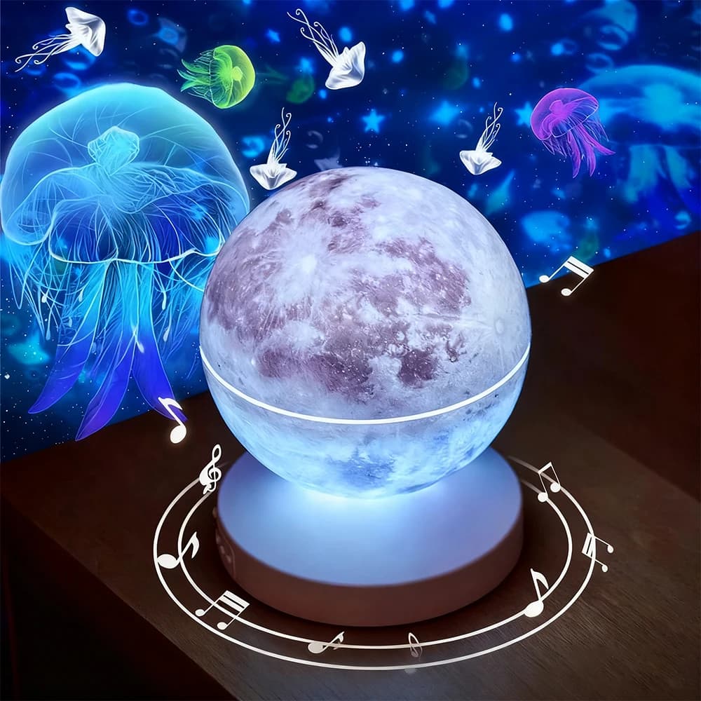 Lampada da notte a LED Galaxy Lampada 3D Star Moon Light Lampade stellate per la decorazione della camera da letto Luci notturne Lampada da atmosfera natalizia per bambini