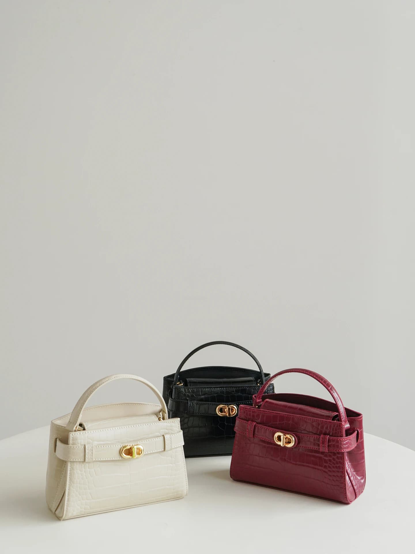 Elegant Commuter Crocodile Pattern Handbag Single Shoulder Crossbody Bag Versatile Soft PU Leather Magnetic Buckle Clutch Bag