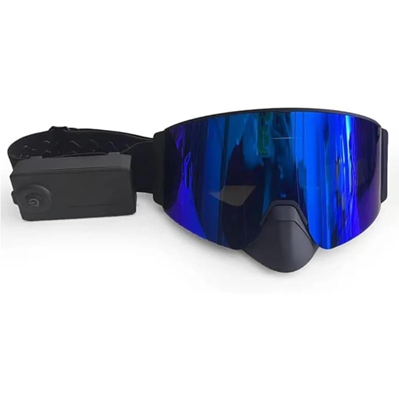 Occhiali da sci riscaldati PRO Lenti intercambiabili senza cornice Protezione UV400 al 100% Occhiali da neve per uomo donna