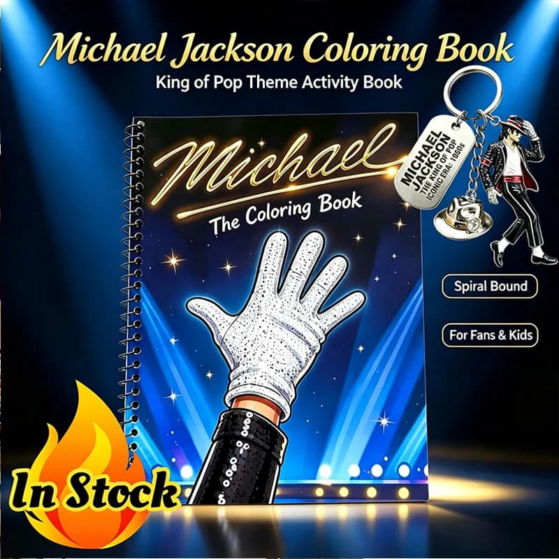 2026 Michael Jackson Coloring Book Stress Relief Drawing Book Adult Kids Creative Painting Activity Book