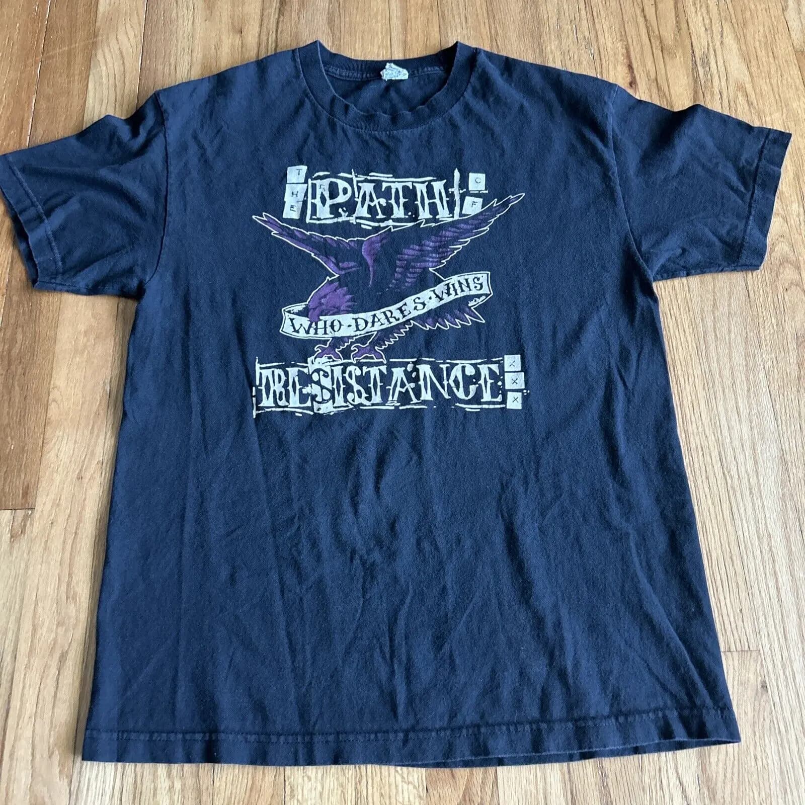 The Path Of Resistance Who osa Wins cabalal Y2K T shirt Men 'h L Hardcore Band