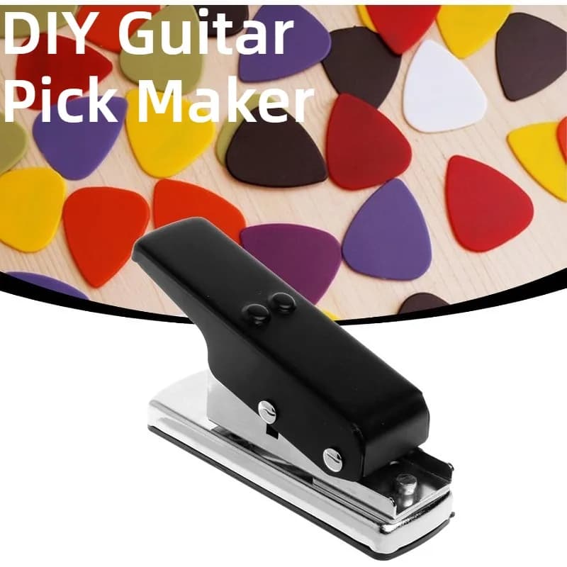 Clip per plettri da chitarra / Strumento per la creazione di plettri / Porta plettri nero / Kit fai da te per la creazione di plettri Adatto per appassionati di musica e creatori