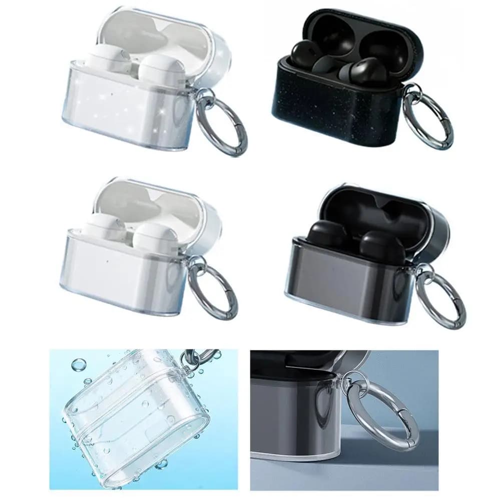 Guscio decorativo per auricolari Sony WF-1000XM6, custodia protettiva trasparente in TPU, antiurto, antigraffio, per auricolari Bluetooth wireless