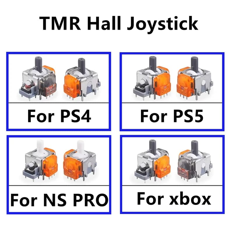 Joystick di ricambio con sensore analogico 3D a effetto Hall per PS5/PS4/Xbox One/Switch Pro - Ricambi e accessori per la riparazione del controller