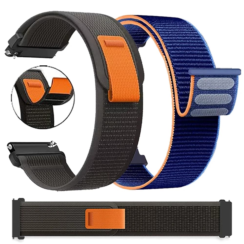 Cinturino con fibbia magnetica in nylon da 20/22mm per Samsung Galaxy Watch 7 6 5 4 40mm 44mm 6 4 Classic/Watch3 45mm Gear S3 Bracciale classico