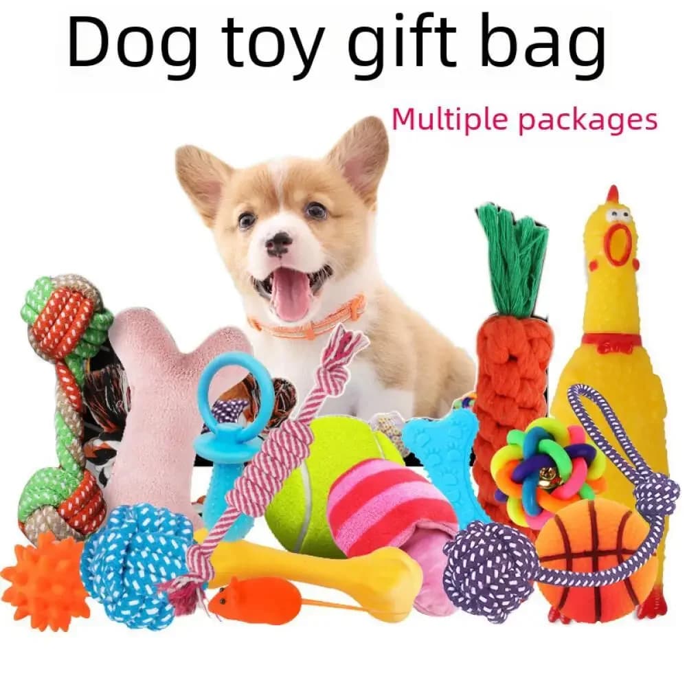 Giocattolo per cani di peluche Set di addestramento vocale Kit da gioco per cuccioli Canine Essentials2024 Nuove forniture per animali Giocattoli striduli Strumenti per il controllo dell'abbaio