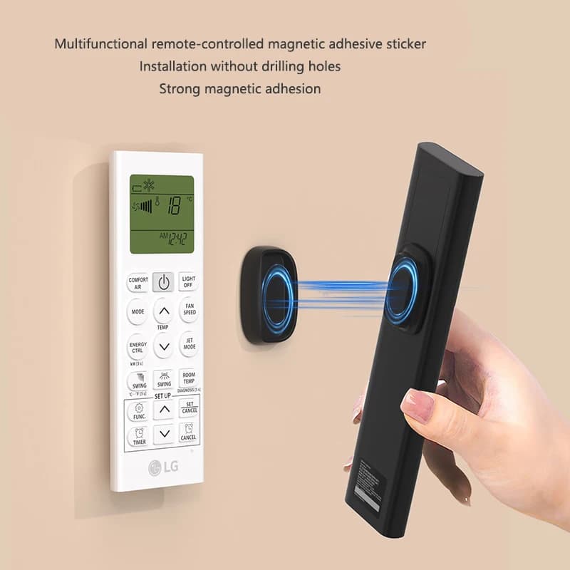 3Pcs Silicone Remote Control Magnetic Clip Wall-mounted Strong Suction Cup for TV and Air Conditioner Remote Controls