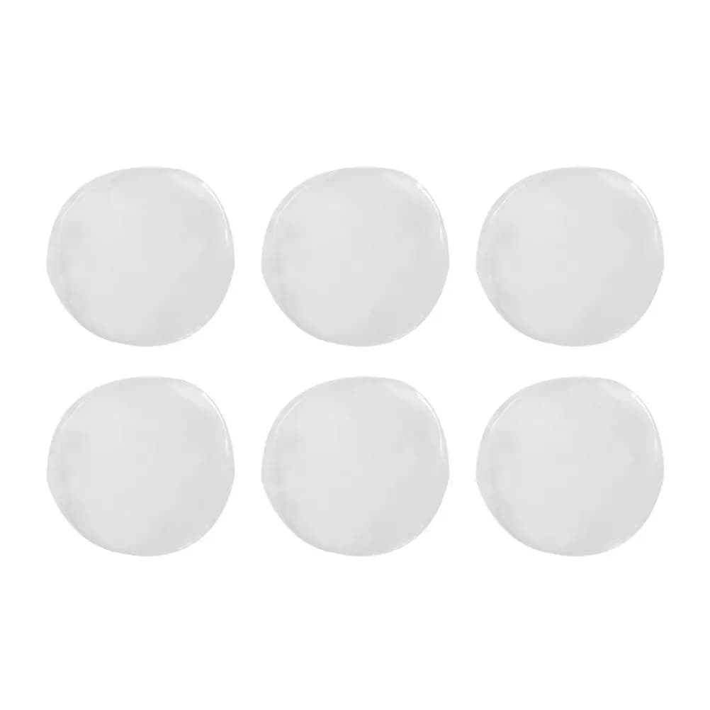 6Pcs Transparent Drum Dampening Gels Set Solid Muffling Silicone Pads for Drum Kit Snare Cymbal Tone Recording