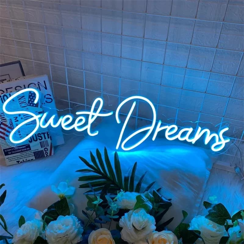 Sweet Dream Neon Sign decorazione della camera da letto Led Light Up Sign per la festa di nozze san valentino camera dei bambini decorazione della parete della festa di compleanno