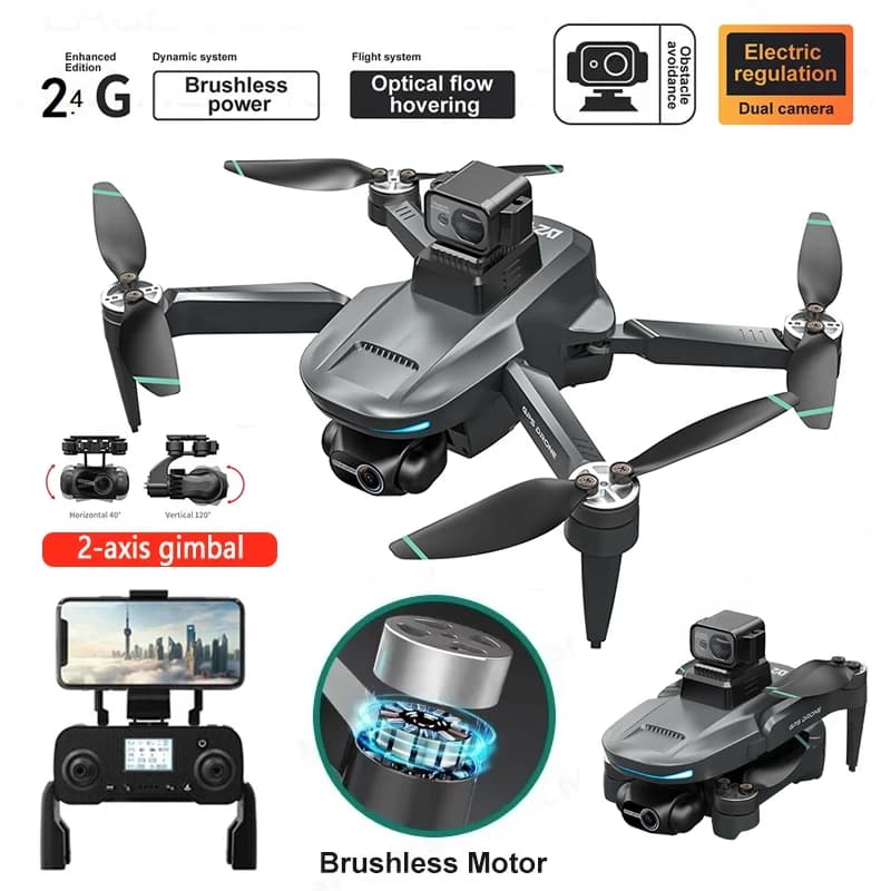 Nuovo Drone Professionale LYZRC L200 PRO MAX con Doppia Fotocamera 4K EIS, PTZ a 2 Assi, Evitamento Ostacoli, GPS Brushless, FPV 5G, Quadricottero