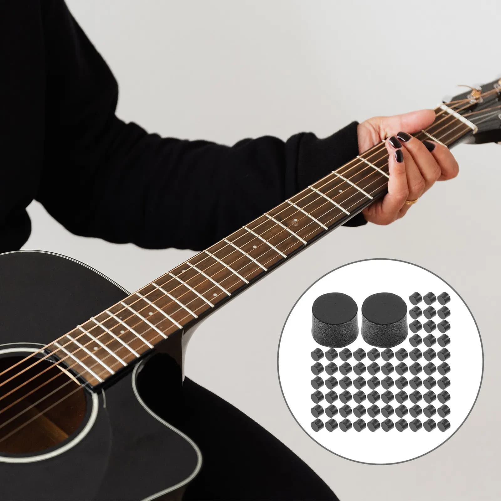 100 Pezzi Punti di Indicazione Professionali in Acrilico per Tastiera, Marcatori per Chitarra Acustica, Classica, Ukulele e Banjo