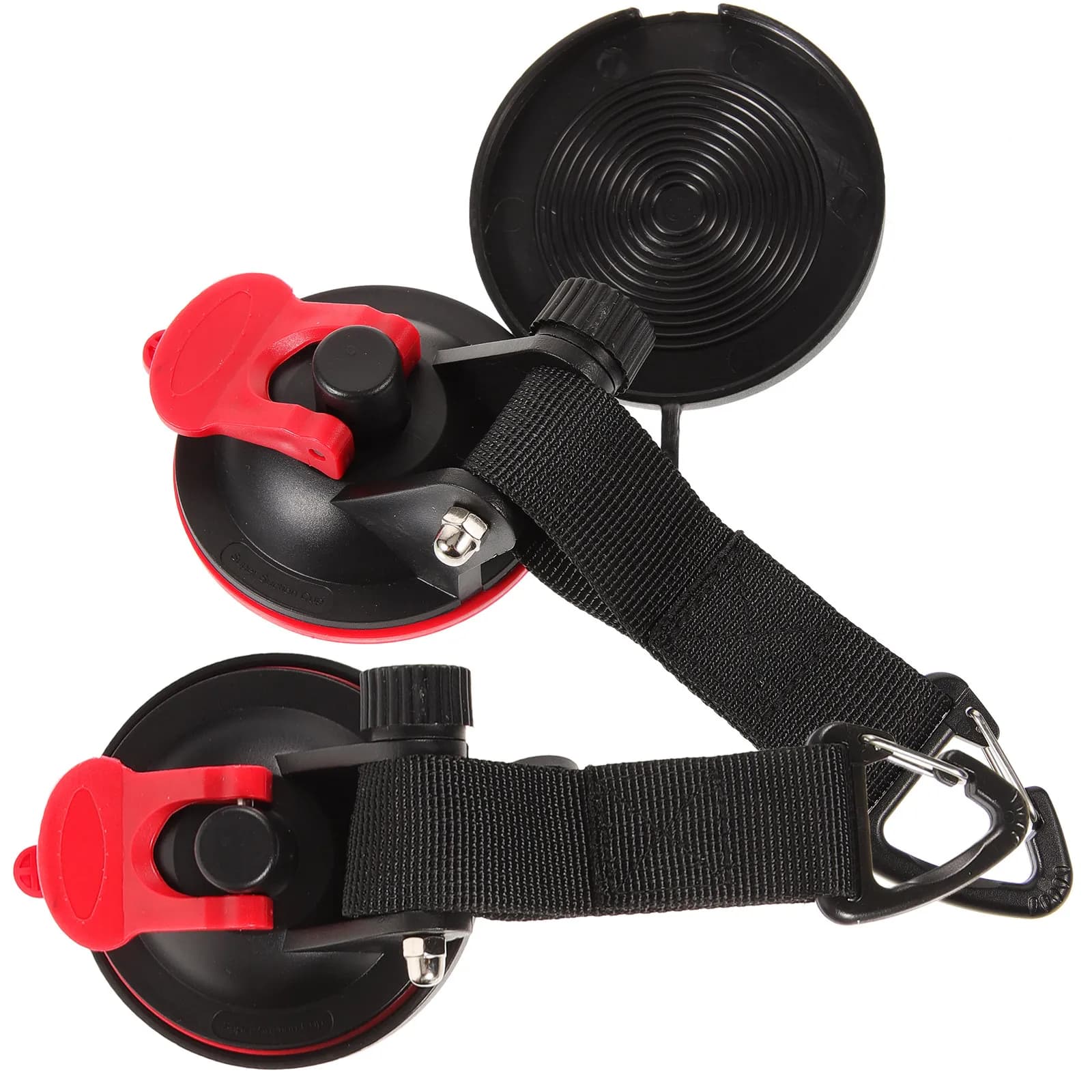 2 Pezzi Ganci a Ventosa Resistenti per Tenda, Montaggio su Auto, Accessori Stabili per Fissaggio Tenda da Campeggio Esterno, Ganci a Ventosa per Carichi Pesanti