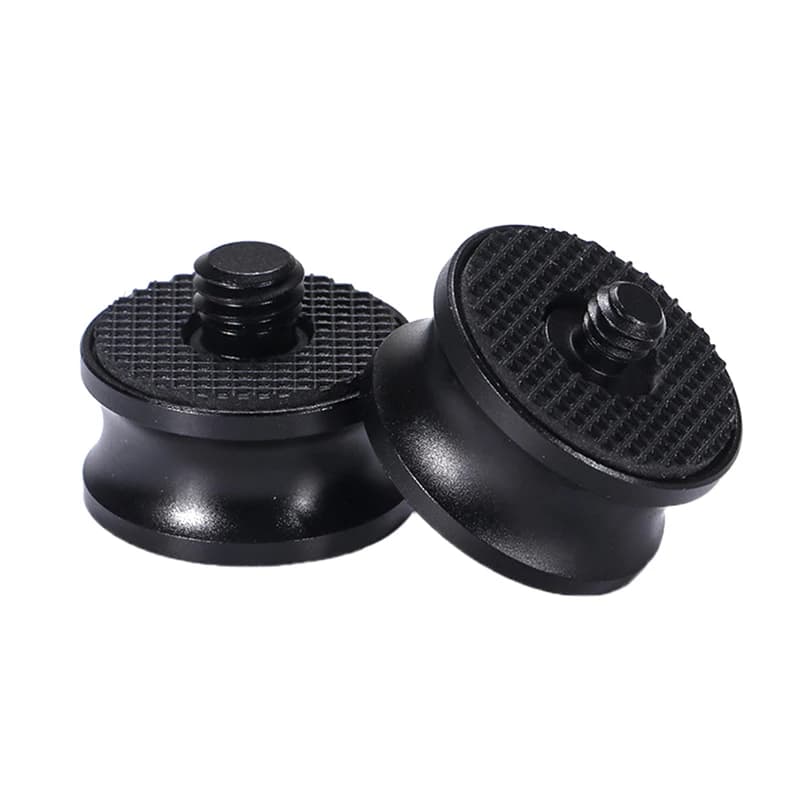 Adattatore filettato maschio da 3/8 pollici femmina a 1/4 pollici testa a sfera per treppiede supporto per luce per fotocamera a testa sferica con montaggio su monopiede