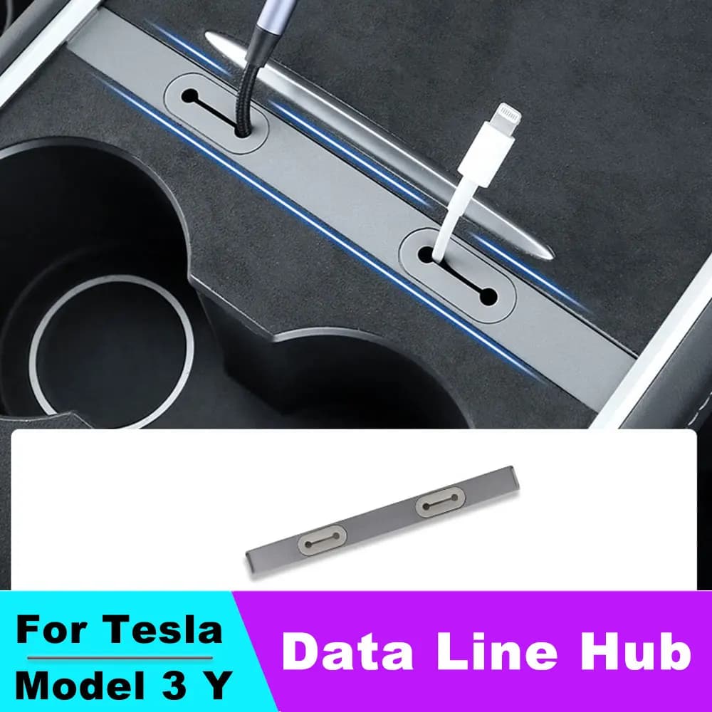 Hub di controllo dati centrale per Tesla 2020-2023 Model 3 Model Y, organizer, docking station, hub USB, accessori decorativi