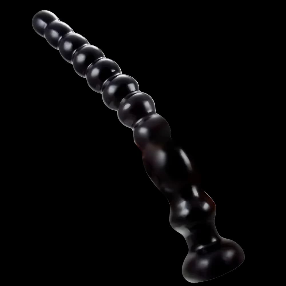 Stimolatore anale con spina anale lunga con ventosa Massaggiatore della prostata Stimolazione vaginale femminile Prodotti erotici per adulti