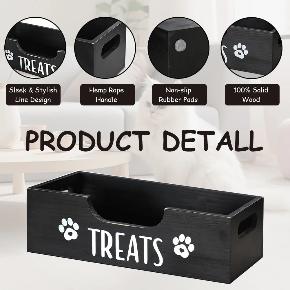 Animal Snack Box with 3 Plastic Containers, Multifunction Food Organizer for Dogs and Cats