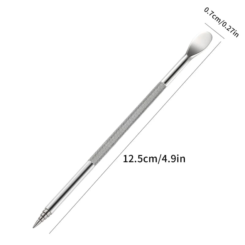 Penna per Nail Art 3D, Pennello per Scultura Floreale, Penna Intagliata a Doppia Punta 12,5cm, Multifunzione per Gel e Smalto