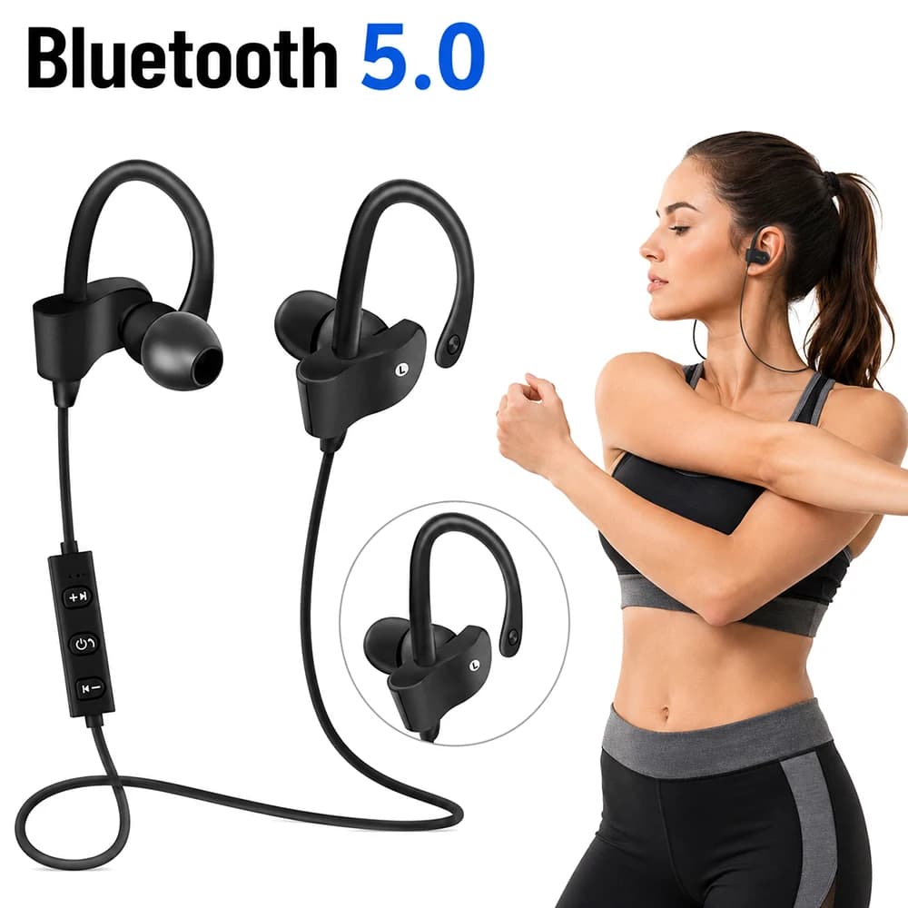 Wireless Bluetooth Earphone Music Sport Waterproof Headset Gaming Handsfree Noise Reduction Headphones For iPhone Xiaomi Huawei