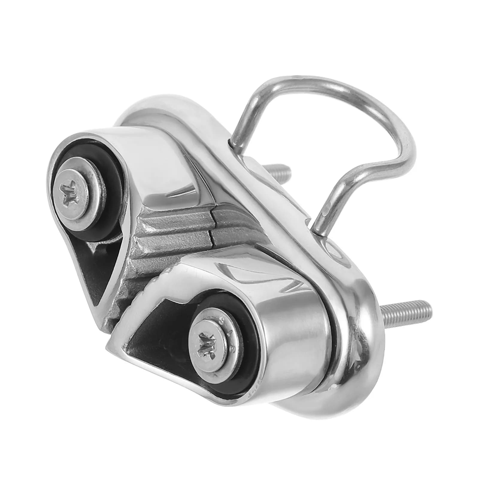 Stainless Steel Cam Cleat Mirror Polished Fast Entry Rope Cleat for Sailboat Kayak Canoe Marine Boat