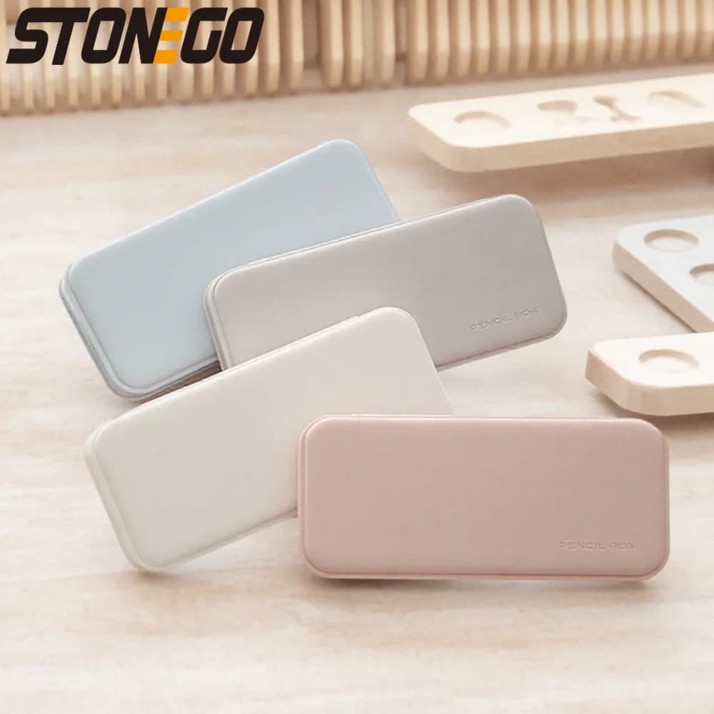 STONEGO Astuccio rettangolare multifunzione Astuccio creativo in plastica Astuccio per trucco Materiale scolastico