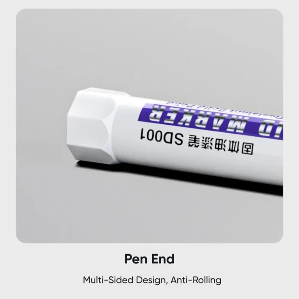 Solid Paint Pen High Temperature Resistant Oil-based Ink Marker Pen Waterproof Solid Paint Marker